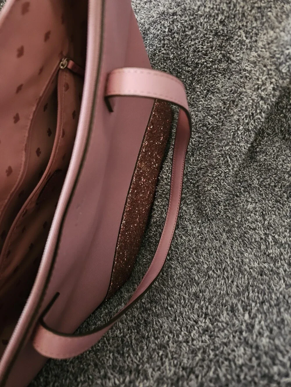 kate spade Pink Glitter Bottom Tote